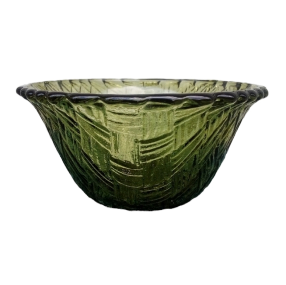 Vintage Basket Weave Bowl